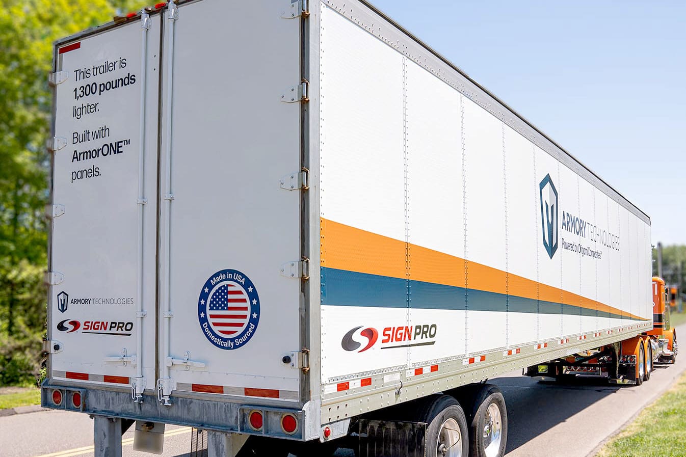 ArmorONE panels on semi-trailer_2