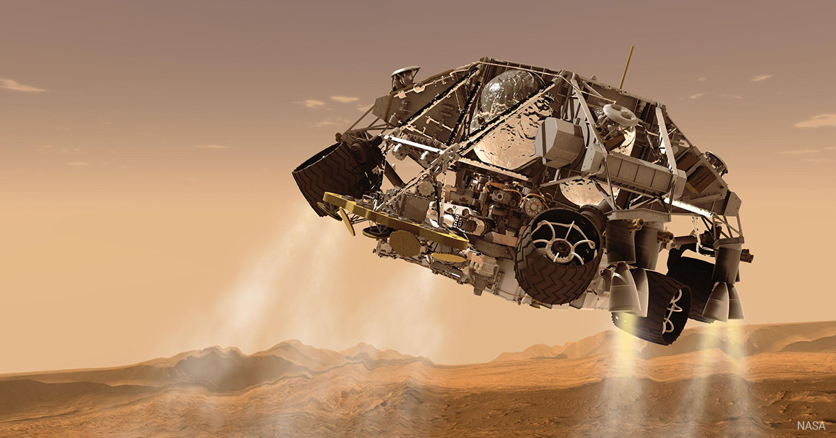 a mars lander concept art from NASA